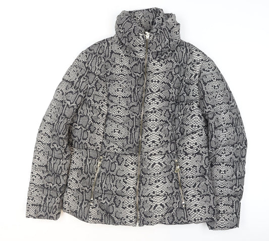 Womens UK Size 18 Star by Julien Macdonald Grey Puffer Jacket