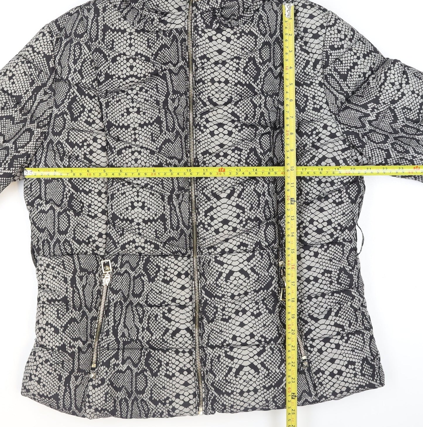 Womens UK Size 18 Star by Julien Macdonald Grey Puffer Jacket