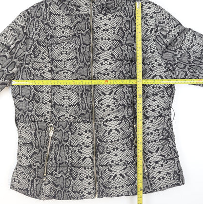 Womens UK Size 18 Star by Julien Macdonald Grey Puffer Jacket