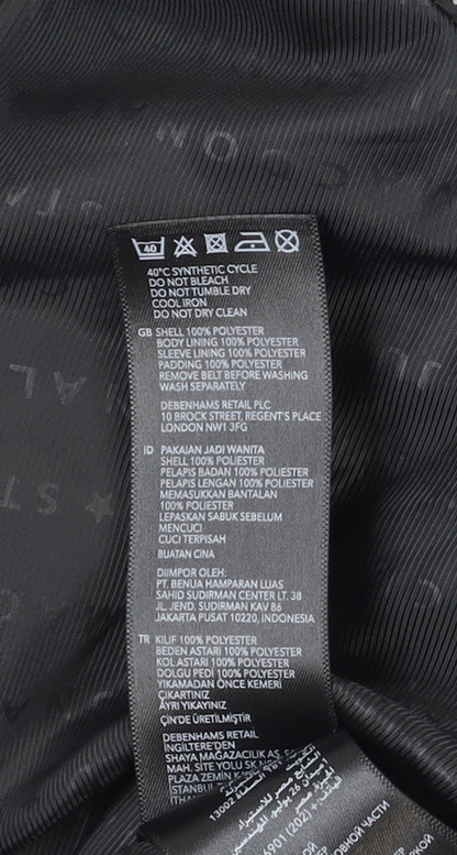 Womens UK Size 18 Star by Julien Macdonald Grey Puffer Jacket