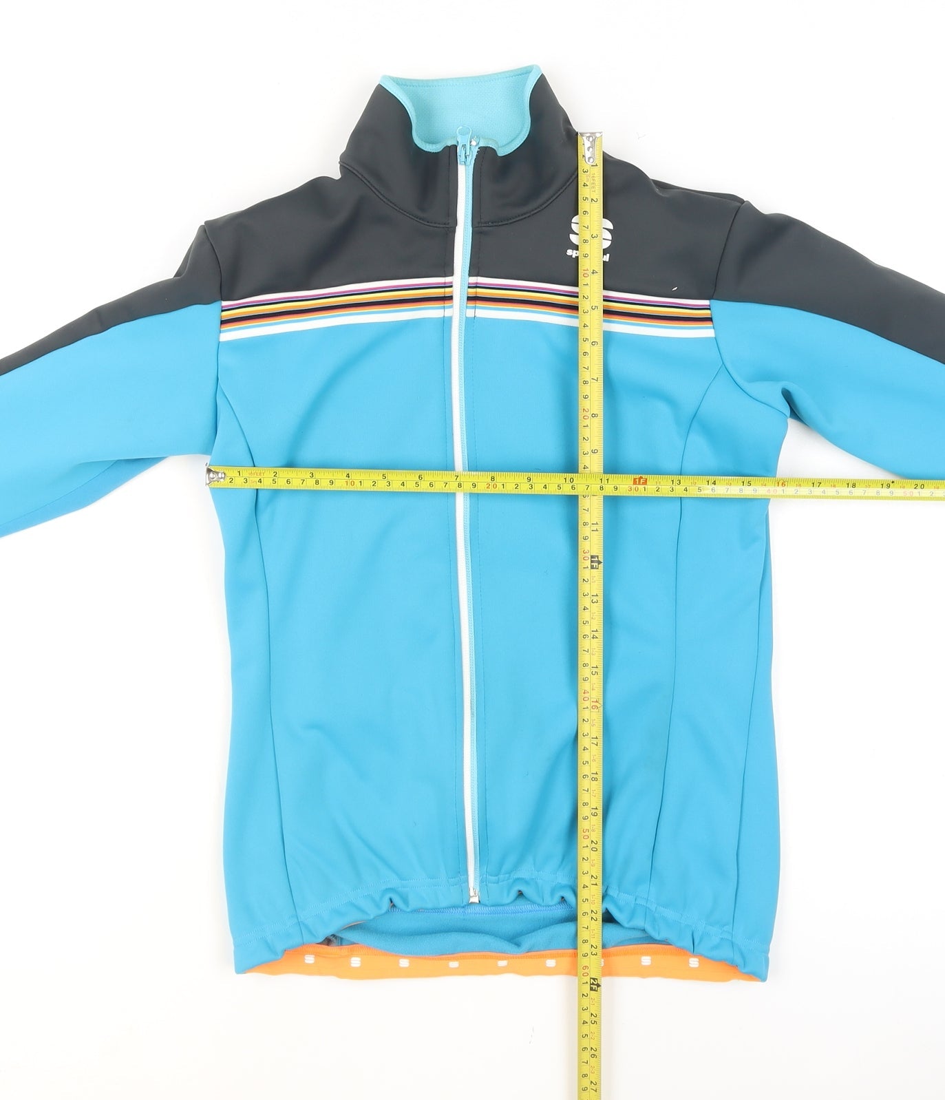 Sportful Men's Blue Medium Softshell Cycling Track Jacket