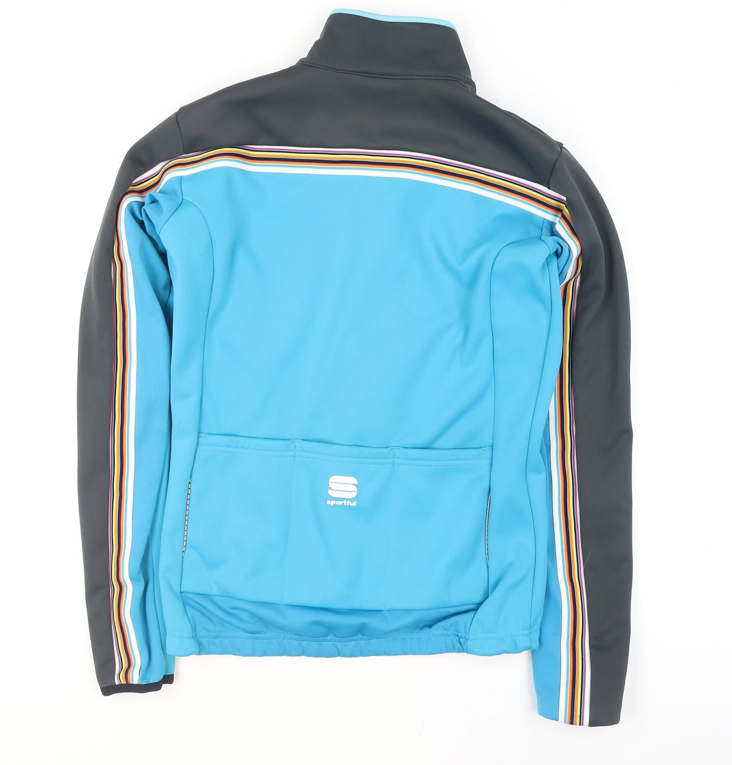 Sportful Men's Blue Medium Softshell Cycling Track Jacket