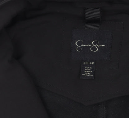 Womens UK Size S Jessica Simpson Black Parka Coat