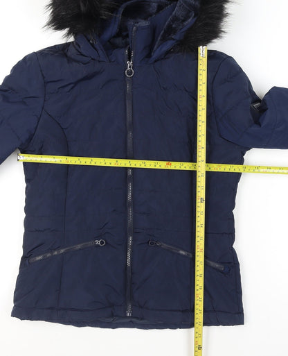 Womens UK Size 10 Regatta Blue Puffer Jacket