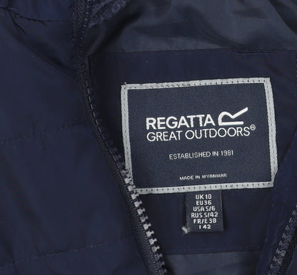 Womens UK Size 10 Regatta Blue Puffer Jacket
