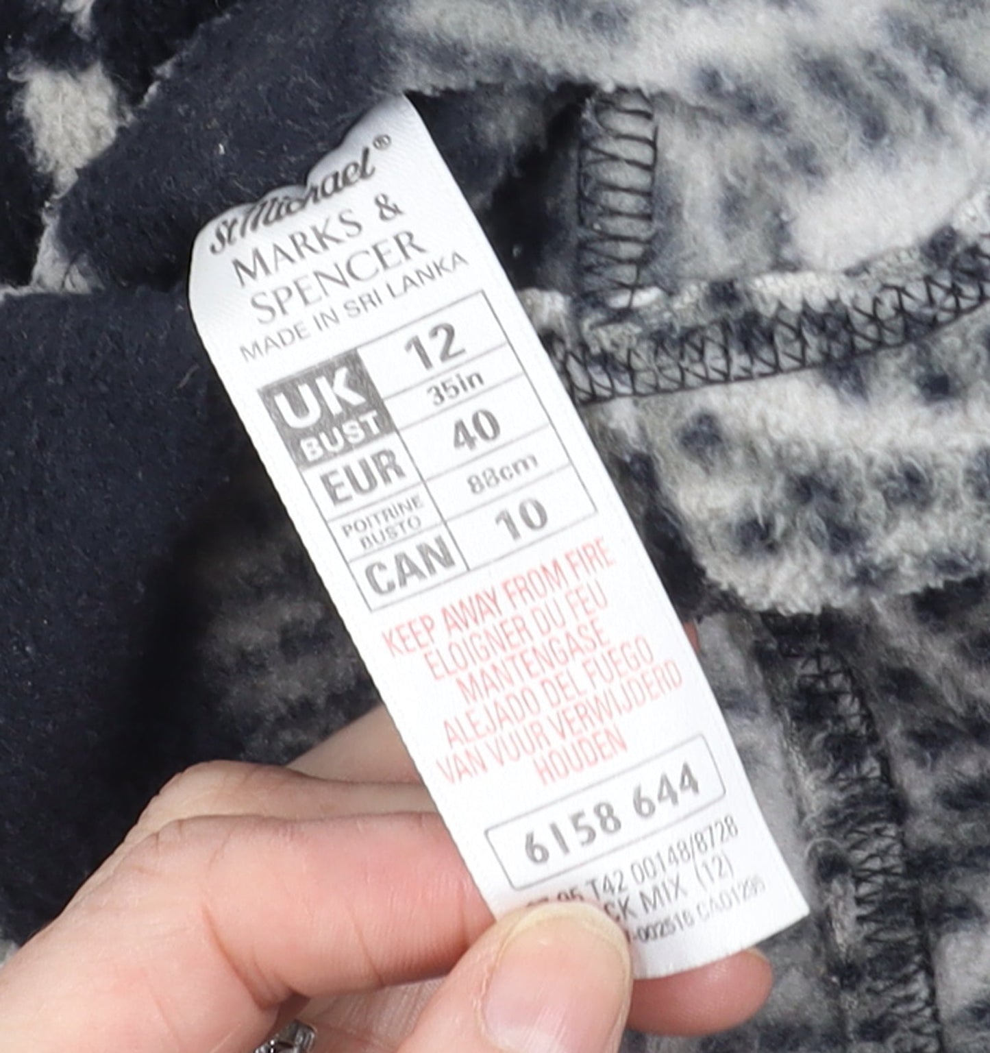 Womens UK Size 12 Marks and Spencer Grey Full Zip Hoodie