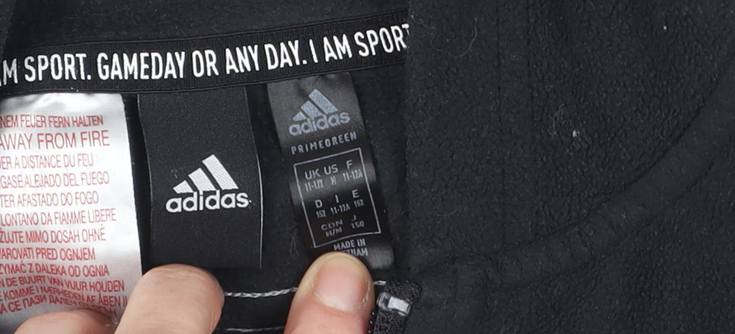 Boys UK Size 11-12 Years adidas Black Basic Jacket