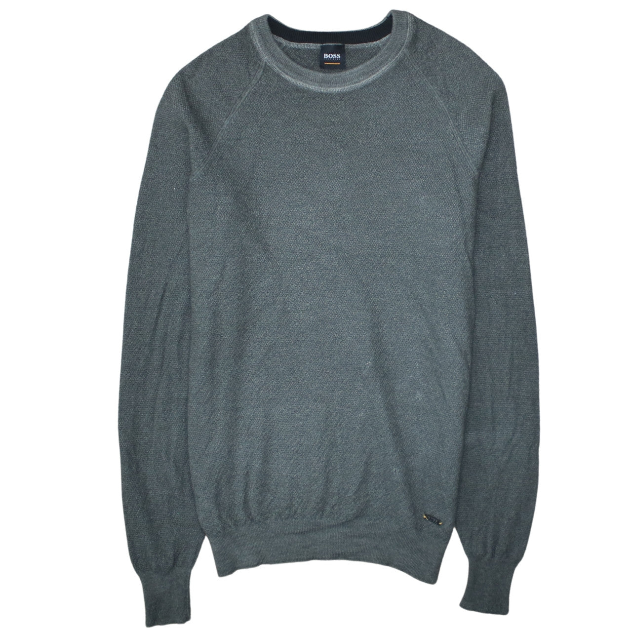 Mens UK Size 2XL HUGO BOSS Grey Pullover Jumper