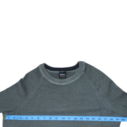 Mens UK Size 2XL HUGO BOSS Grey Pullover Jumper