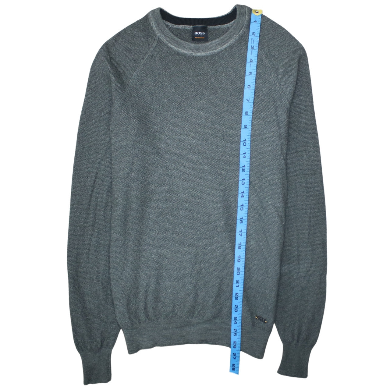 Mens UK Size 2XL HUGO BOSS Grey Pullover Jumper