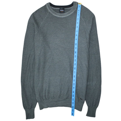 Mens UK Size 2XL HUGO BOSS Grey Pullover Jumper