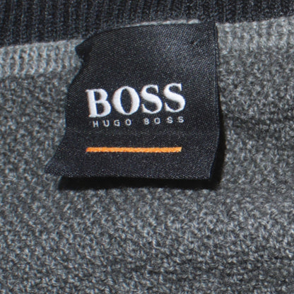Mens UK Size 2XL HUGO BOSS Grey Pullover Jumper