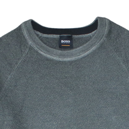 Mens UK Size 2XL HUGO BOSS Grey Pullover Jumper