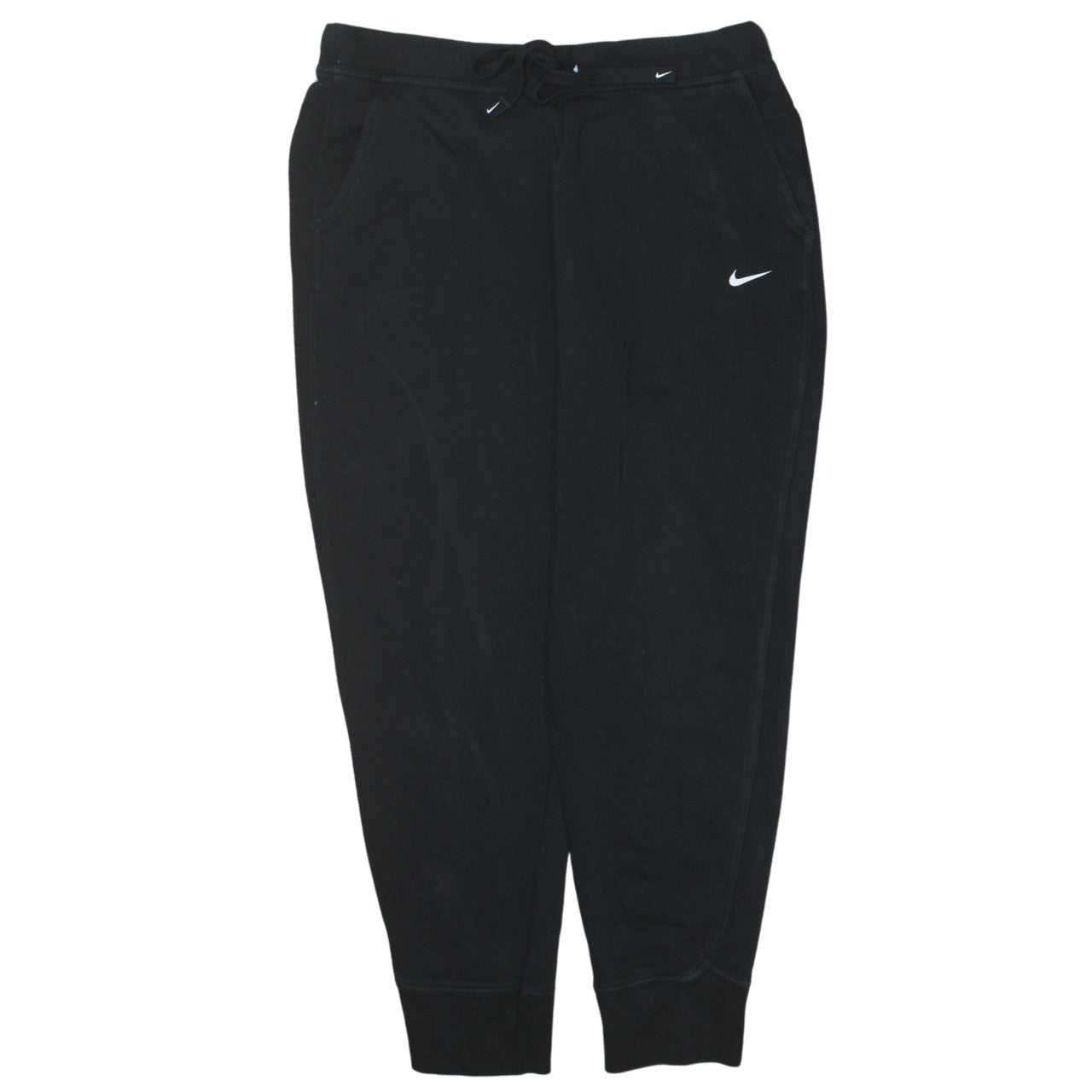 Womens UK Size M Nike Regular Fit Jogger Black Trousers