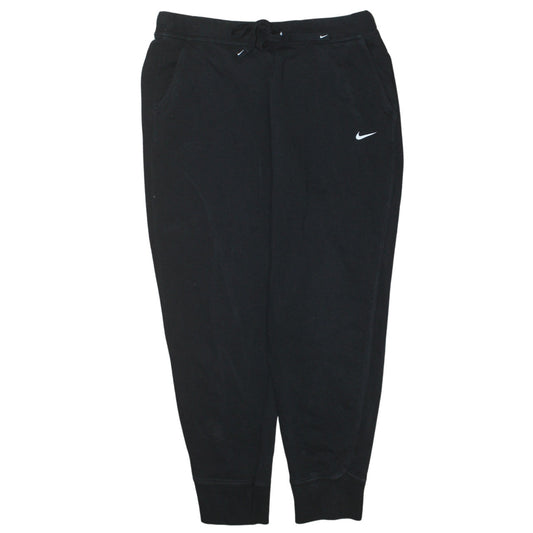 Womens UK Size M Nike Regular Fit Jogger Black Trousers