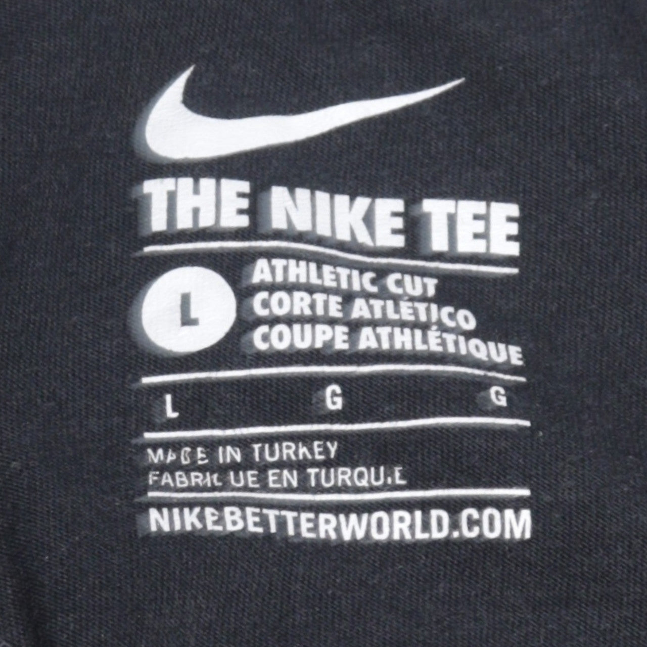 Mens UK Size L Nike Black  T-Shirt