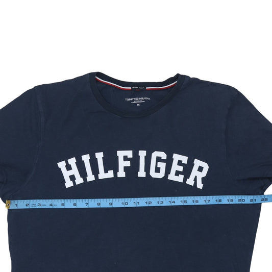 Tommy Hilfiger Men's Blue XL Logo Crew Neck T-Shirt