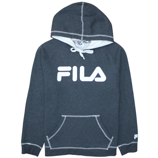 Womens UK Size 14 FILA Grey Pullover Hoodie
