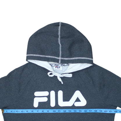 Womens UK Size 14 FILA Grey Pullover Hoodie