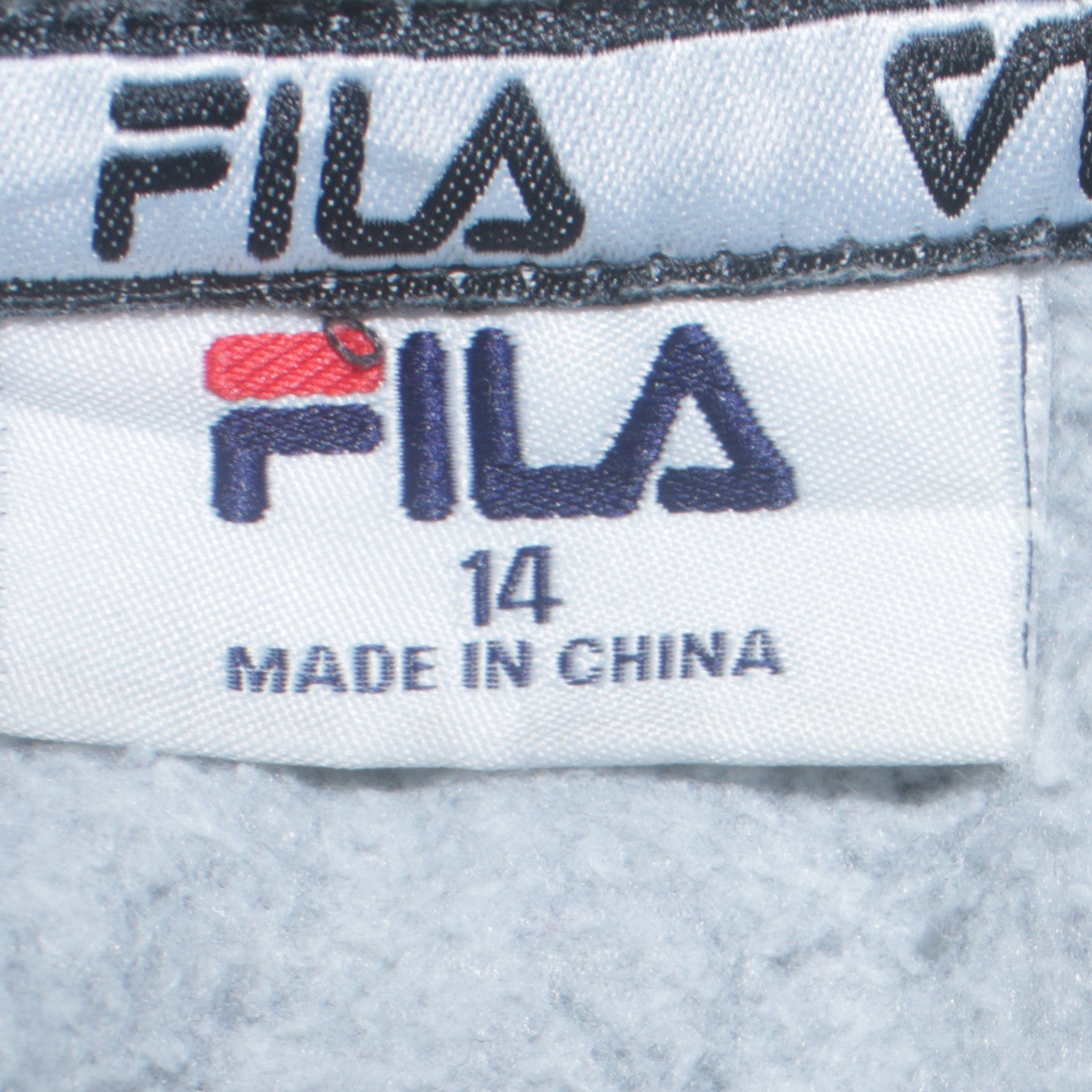Womens UK Size 14 FILA Grey Pullover Hoodie
