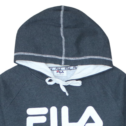 Womens UK Size 14 FILA Grey Pullover Hoodie