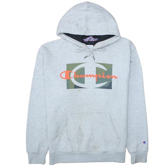 Mens UK Size L Champion Grey Pullover Hoodie