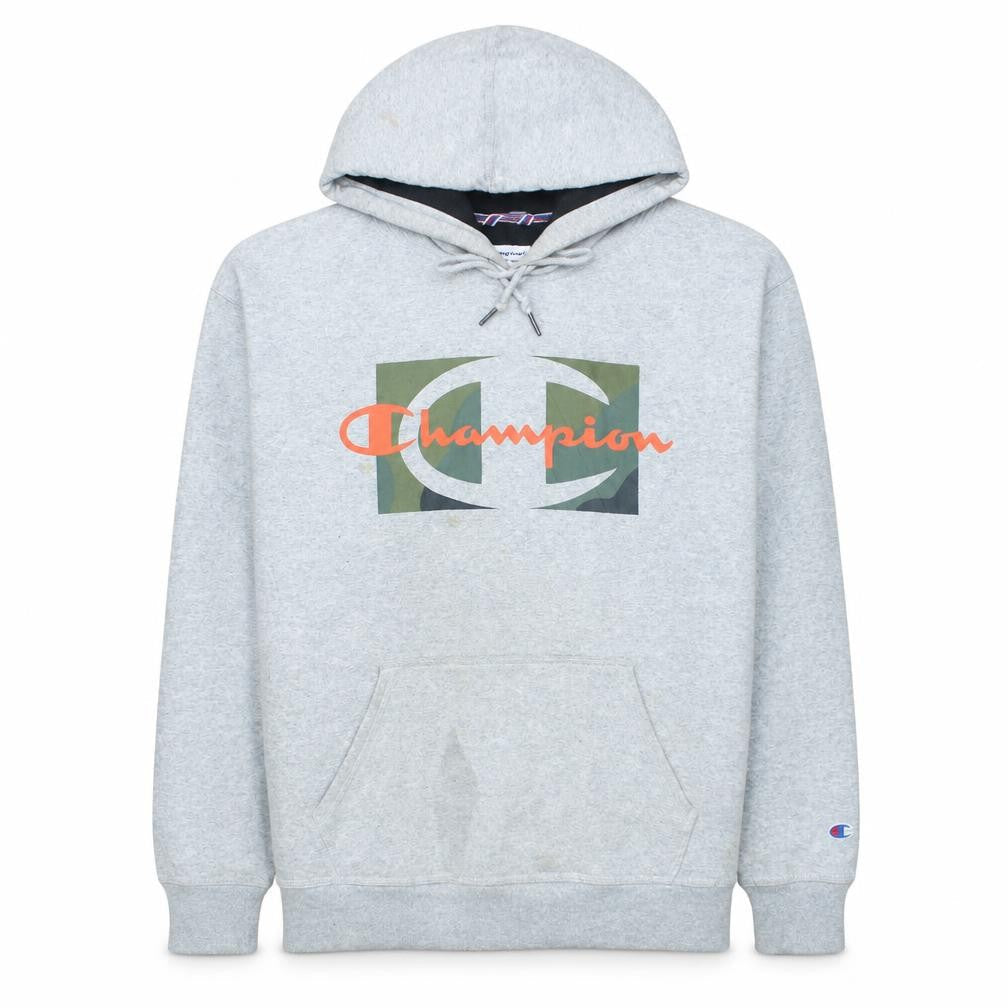 Mens UK Size L Champion Grey Pullover Hoodie