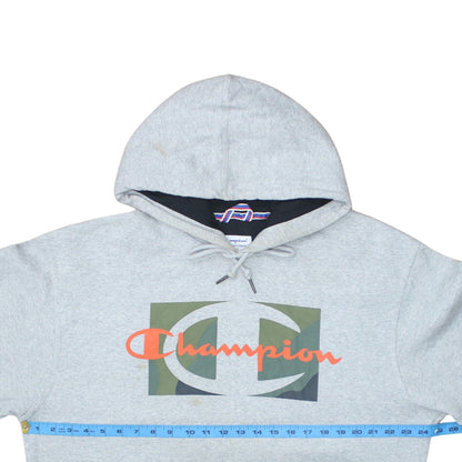Mens UK Size L Champion Grey Pullover Hoodie