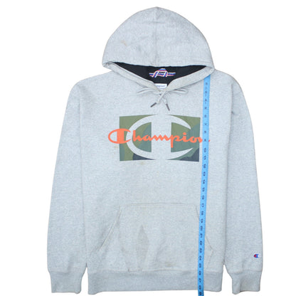 Mens UK Size L Champion Grey Pullover Hoodie