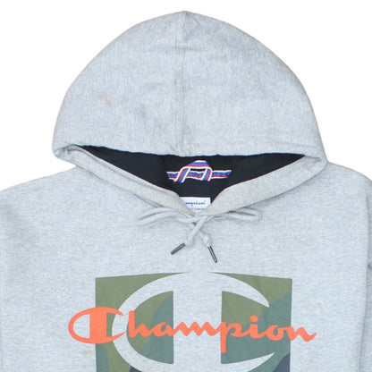 Mens UK Size L Champion Grey Pullover Hoodie