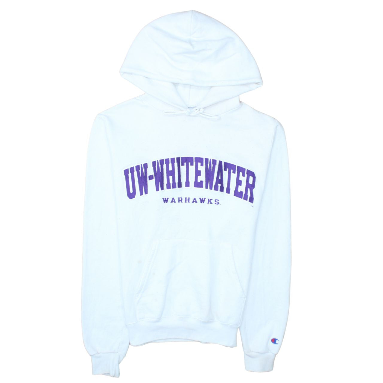 Womens UK Size XS Champion White Pullover Hoodie