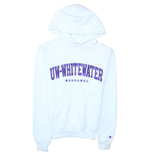 Womens UK Size XS Champion White Pullover Hoodie
