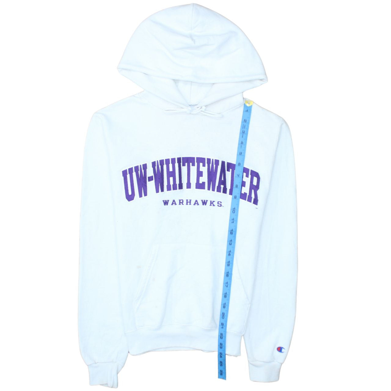 Womens UK Size XS Champion White Pullover Hoodie