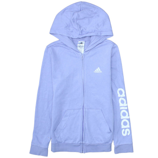 Womens UK Size XS adidas Purple Full Zip Hoodie