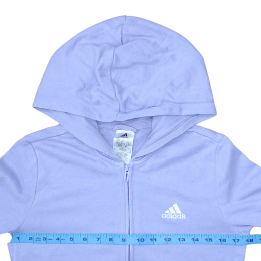 Womens UK Size XS adidas Purple Full Zip Hoodie
