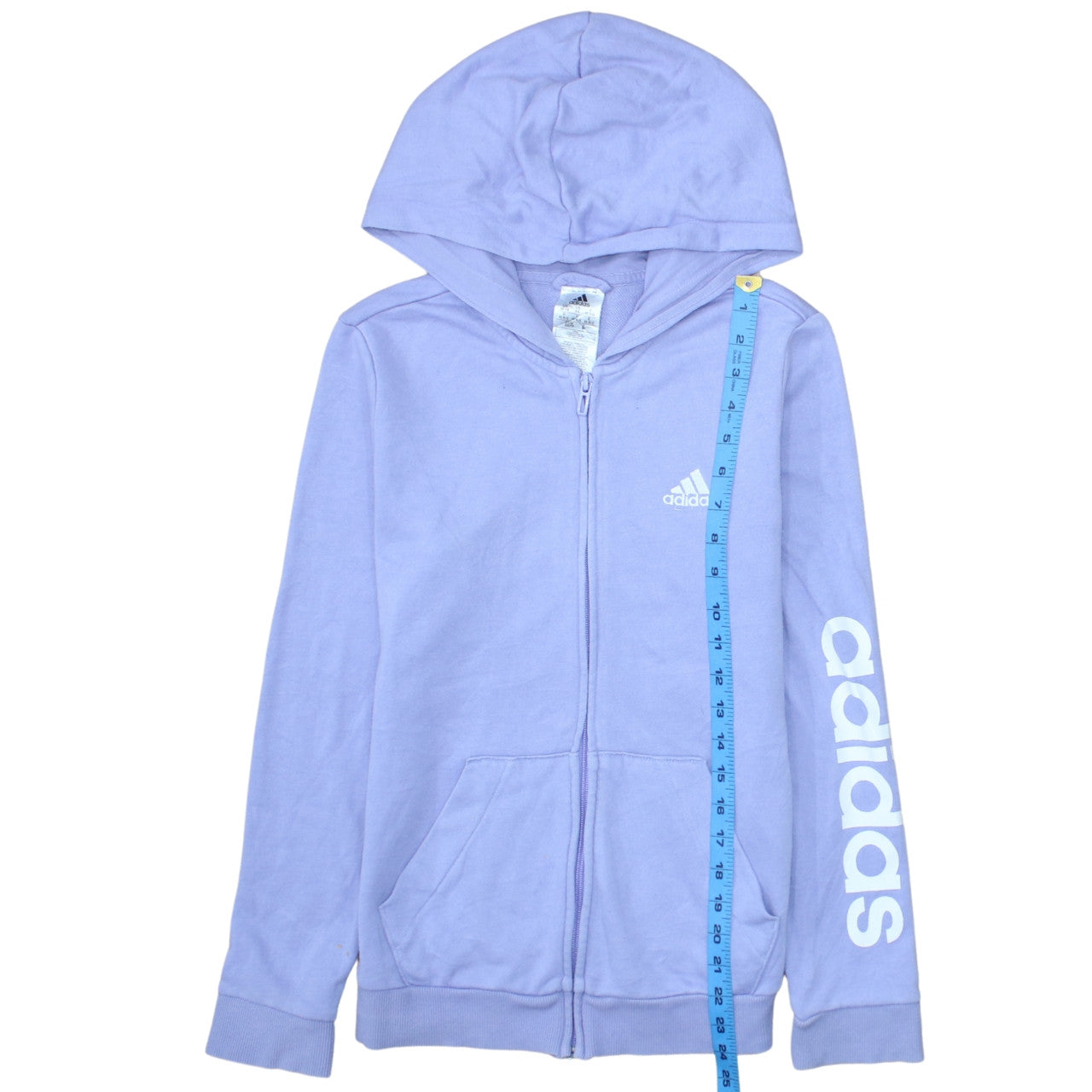 Womens UK Size XS adidas Purple Full Zip Hoodie