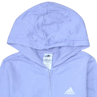 Womens UK Size XS adidas Purple Full Zip Hoodie