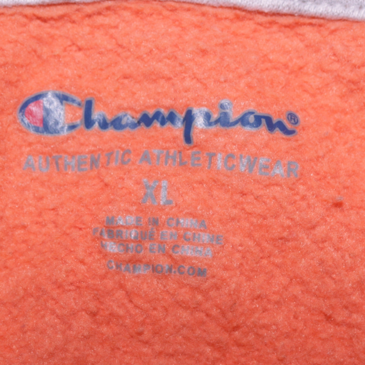 Champion Boys Orange XL Pullover Hoodie Fleece Sweatshirt Logo Print
