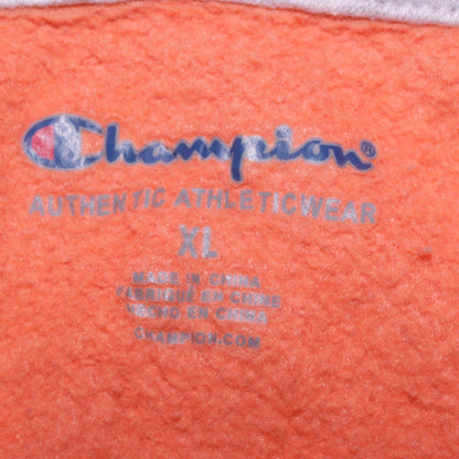 Champion Boys Orange XL Pullover Hoodie Fleece Sweatshirt Logo Print