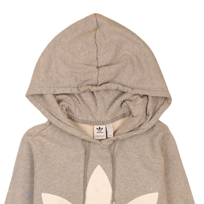 Womens UK Size 10 adidas Grey Pullover Hoodie
