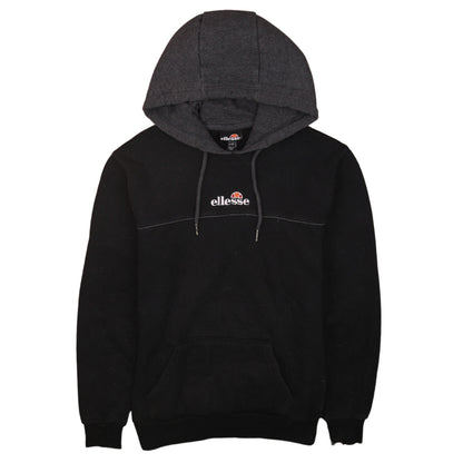 Mens UK Size XS ellesse Black Pullover Hoodie