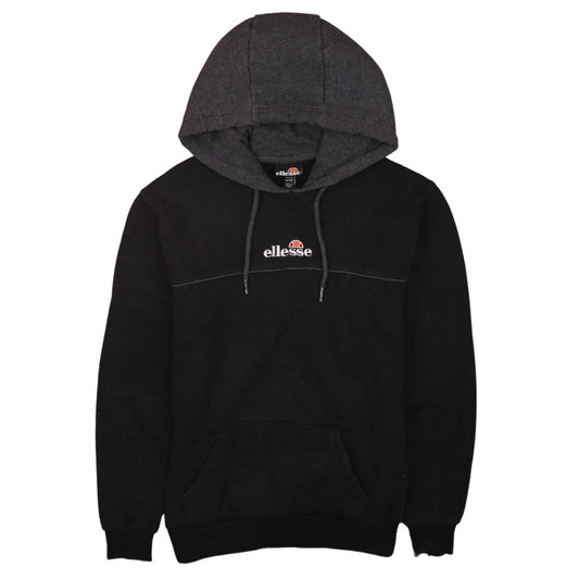 Mens UK Size XS ellesse Black Pullover Hoodie