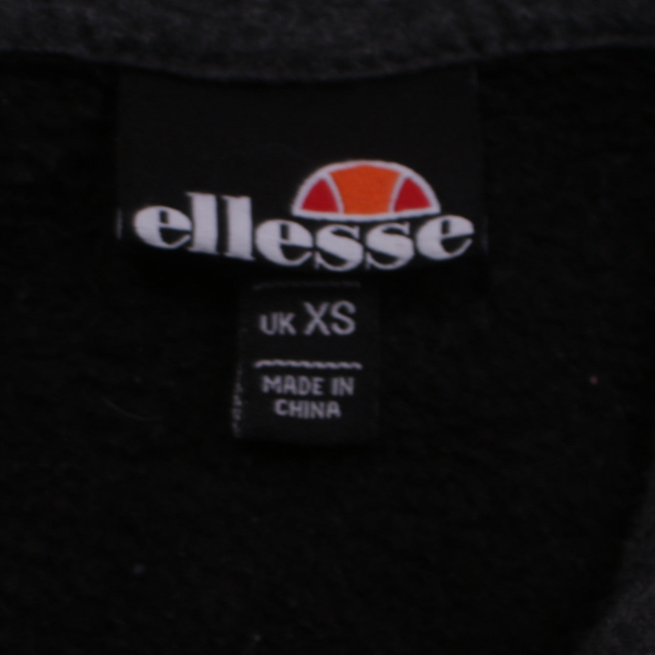 Mens UK Size XS ellesse Black Pullover Hoodie