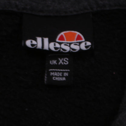 Mens UK Size XS ellesse Black Pullover Hoodie