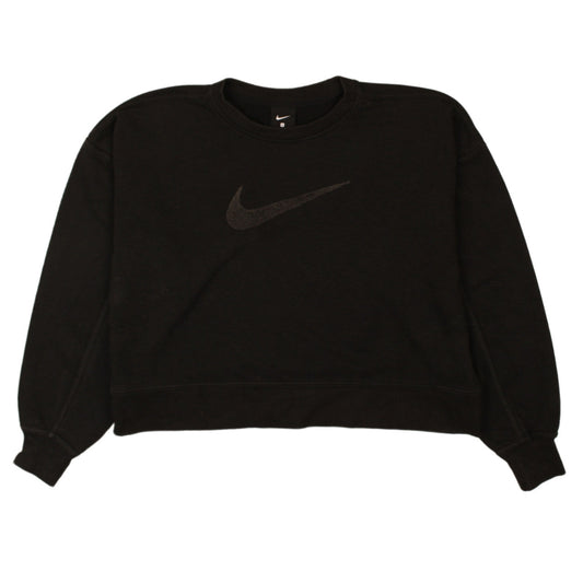 Womens UK Size S Nike Black Pullover Sweatshirt