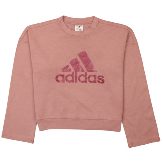 Womens UK Size XS adidas Pink Pullover Sweatshirt