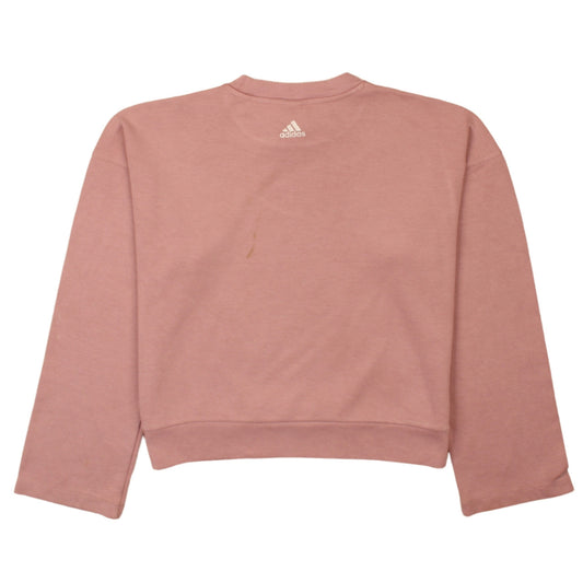 Womens UK Size XS adidas Pink Pullover Sweatshirt