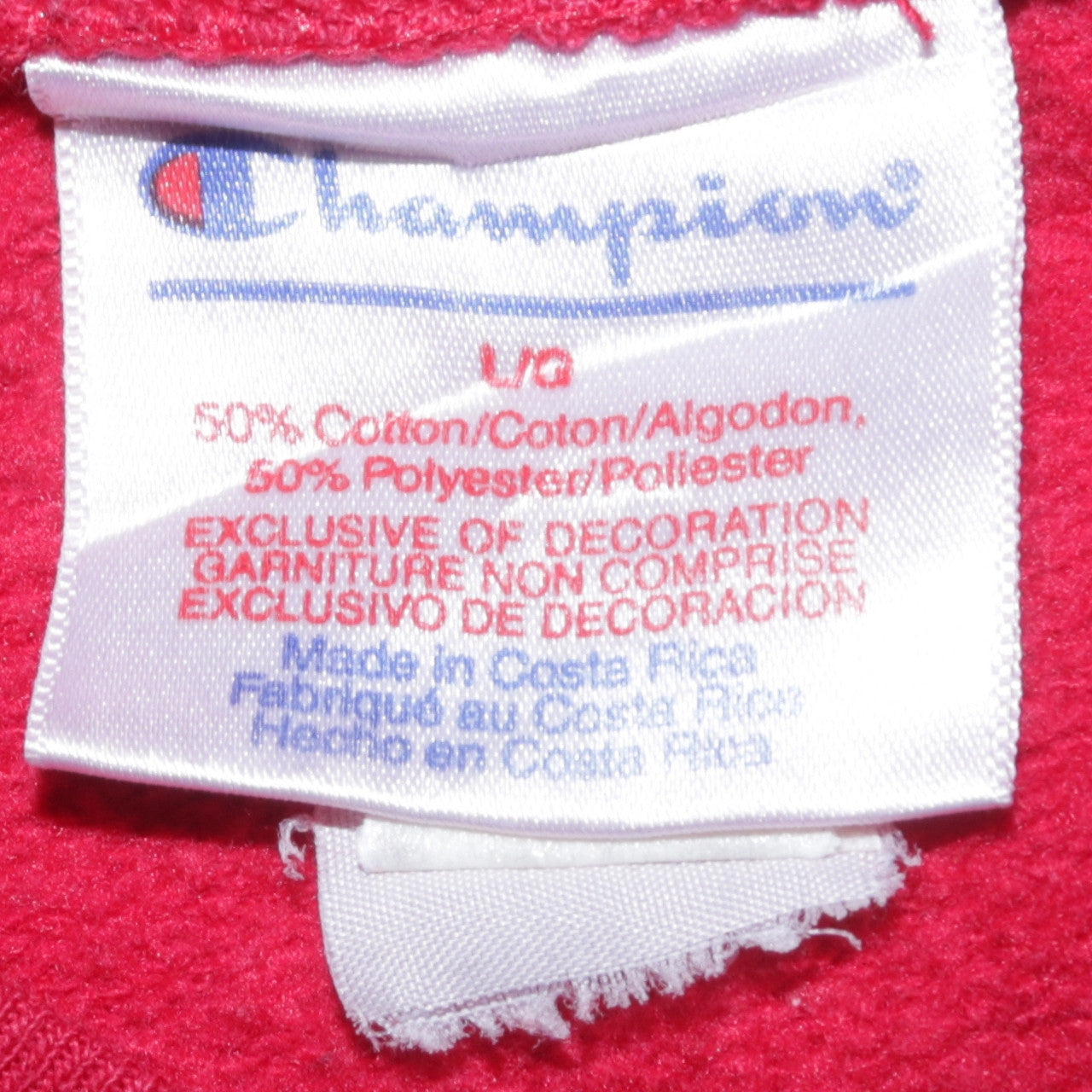 Womens UK Size L Champion Red Pullover Sweatshirt