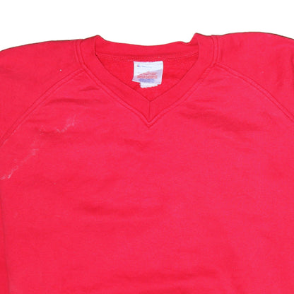 Womens UK Size L Champion Red Pullover Sweatshirt