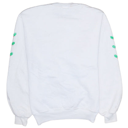 Womens UK Size S Russell Athletic White Pullover Sweatshirt